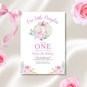 リトルカボキンピンクボウガールズファースト誕生日 招待状