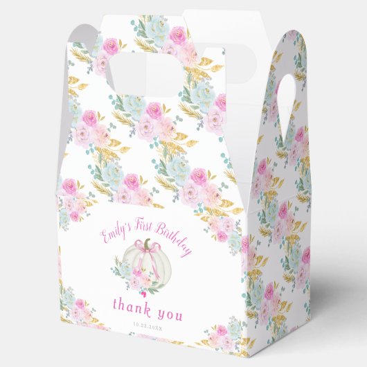 リトルカボキンピンクボウファースト誕生日 フェイバーボックス (オープン)