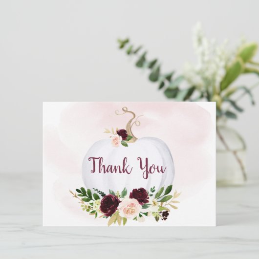 リトルカボキンピンク金ゴールドバーガンディーサンキュー サンキューカード (スタンド正面)