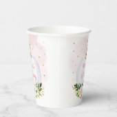 リトルカボキンピンク金ゴールドフローラ誕生日 紙コップ (右)