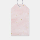 リトルカボキンピンク金ゴールド誕生日 ギフトタグ (裏面)