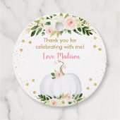 リトルカボキンピンク金ゴールド誕生日 フェイバータグ (正面)