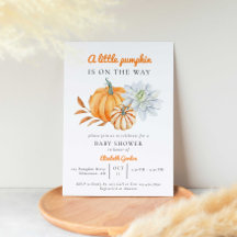 リトルカボキンベビーシャワエレガントーシンプルモダン