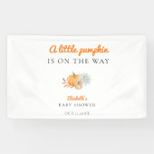 リトルカボキンベビーシャワエレガントーシンプルモダン 横断幕 (横)