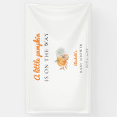 リトルカボキンベビーシャワエレガントーシンプルモダン 横断幕 (縦)