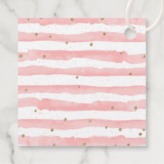 リトルカボキンベビーシャワーメッセージカードスクエア フェイバータグ (裏面)