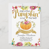 リトルカボキンベビーシャワー招待状 招待状 (正面)