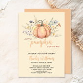 リトルカボキンベビーシャワー招待状 | 秋テーマ 招待状