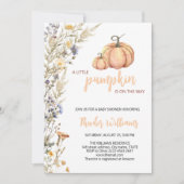 リトルカボキンベビーシャワー招待状 | 秋テーマ 招待状 (正面)