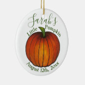 リトルカボキンベビーシャワー《キリスト教》洗礼式や命名式秋秋 セラミックオーナメント (右)