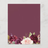 リトルカボキンベリーフローラベビーシャワー招待状 (裏面)