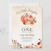 リトルカボキンボウガールズファースト誕生日 招待状 (正面)