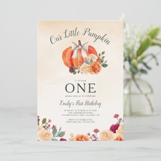 リトルカボキンボウガールズファースト誕生日 招待状 (スタンド正面)