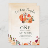 リトルカボキンボウガールズファースト誕生日 招待状 (正面/裏面)