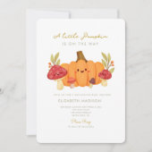 リトルカボキンマッシュルームベビーシャワー招待状 招待状 (正面)