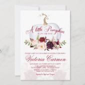 リトルカボキンマルサラと赤面ベビーシャワー 招待状 (正面)