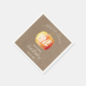 リトルカボキ素朴ンバーラップ1st誕生日 スタンダードカクテルナプキン (角)