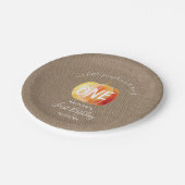 リトルカボキ素朴ンバーラップ1st誕生日 ペーパープレート (アングル)