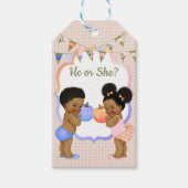 リトルカボチャありがとうギフトラベルダークパフ ギフトタグ (正面)