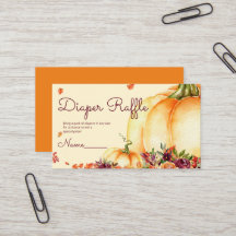 リトルカボチャおむつラッフルチケット