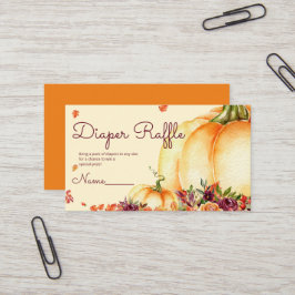 リトルカボチャおむつラッフルチケット 名刺