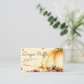 リトルカボチャおむつラッフルチケット 名刺 (スタンド正面)