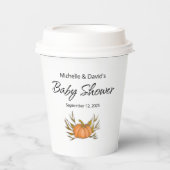 リトルカボチャかわいい秋の赤ちゃんシャワー 紙コップ (正面)