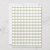 リトルカボチャがトラックの赤ちゃんシャワーの途中にある 招待状 (裏面)