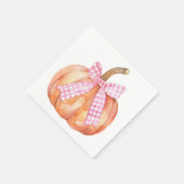 リトルカボチャがベビーシャワーに行く スタンダードカクテルナプキン (角)