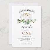 リトルカボチャが一誕生日 招待状 (正面)