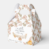 リトルカボチャが途中で赤ちゃんシャワーありがとう フェイバーボックス (正面サイド)