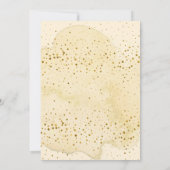 リトルカボチャが途中にある秋ベビーシャワー 招待状 (裏面)