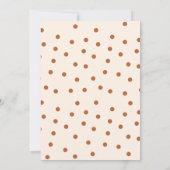 リトルカボチャが途中にある秋ベビーシャワー 招待状 (裏面)