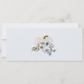 リトルカボチャが途中の招待状、ベビー 招待状 (裏面)