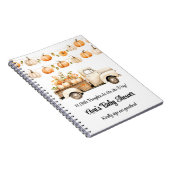 リトルカボチャが途中の赤ちゃんシャワーのゲストブック ノートブック (右側)