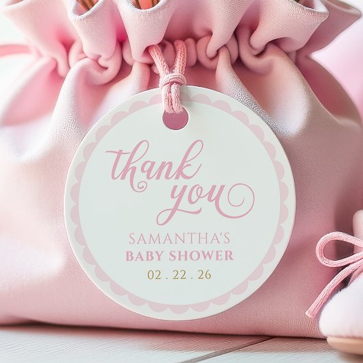 リトルカボチャが途中ピンクメッセージカード フェイバータグ