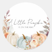 リトルカボチャが途中封筒用シール ラウンドシール (正面)