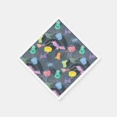 リトルカボチャとおもしろい幽霊ハローウィンパーティ スタンダードカクテルナプキン (角)