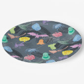 リトルカボチャとおもしろい幽霊ハローウィンパーティ ペーパープレート (アングル)