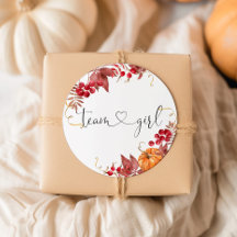 リトルカボチャのオレンジのチームガールスティッカー