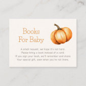 リトルカボチャのシャワーベビー エンクロージャーカード (正面)