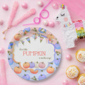 リトルカボチャのパッチ性別がブルーピーチを明かす ペーパープレート (パーティー)