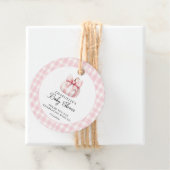 リトルカボチャのピンクのギンガム フェイバータグ (インサイチュ)