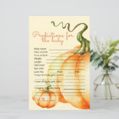 リトルカボチャのベビー予測とアドバイス。 (スタンド正面)