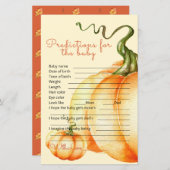 リトルカボチャのベビー予測とアドバイス。 (正面/裏面)