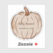 リトルカボチャのラベル、任意の名前、ベビー シール (シート)