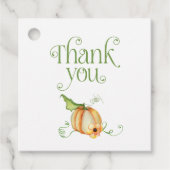 リトルカボチャの方法ニュートラルベビーシャワー フェイバータグ (正面)