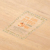 リトルカボチャの最初の誕生日パーティー アクリル招待状 (レイダウン)