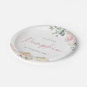 リトルカボチャの最初の誕生日パーティー ペーパープレート (アングル)