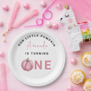 リトルカボチャの最初の誕生日パーティー ペーパープレート